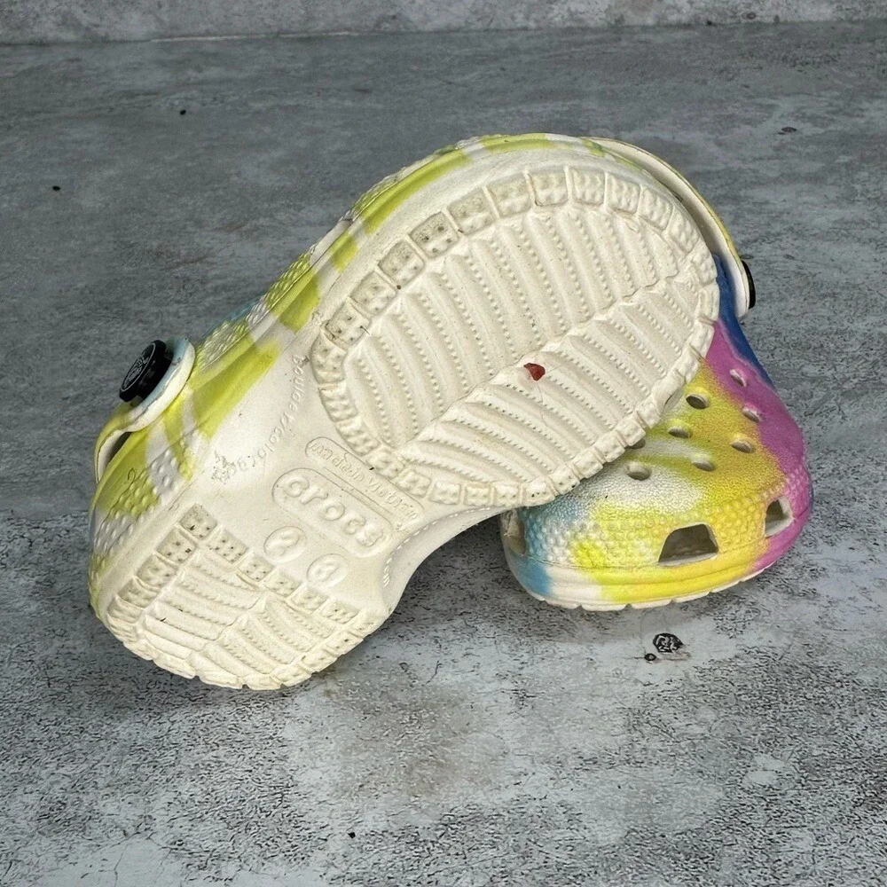 Crocs‎ Kid's Classic Tie Dye Graphic Clog US Kid's 2/3C